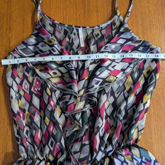 Satin Geometric Blouse - Picture 2 of 5